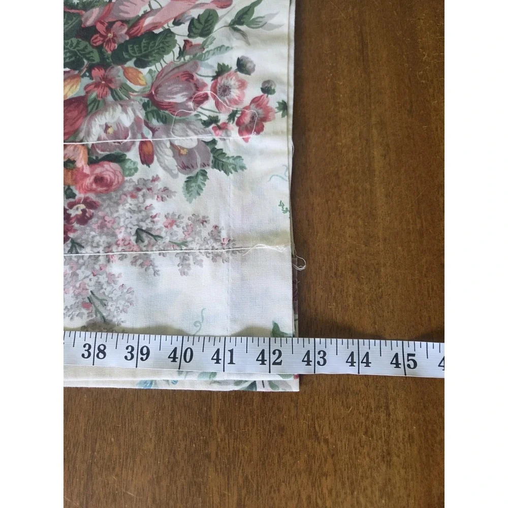 Vtg Croscill English Garden Panels Set Six Piece Curtains Valance Cottagecore